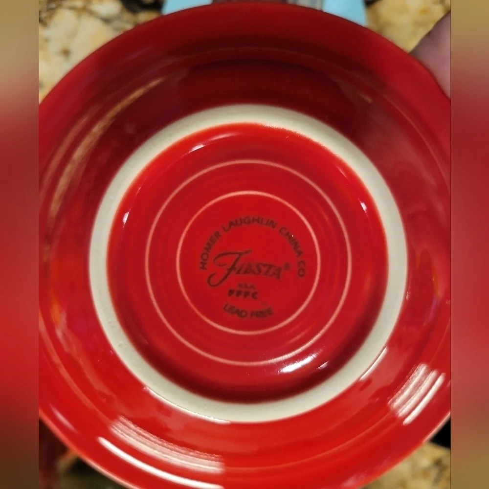 Fiesta 6 1/2 Inch Stackable Cereal Bowl 11 OZ Scarlet